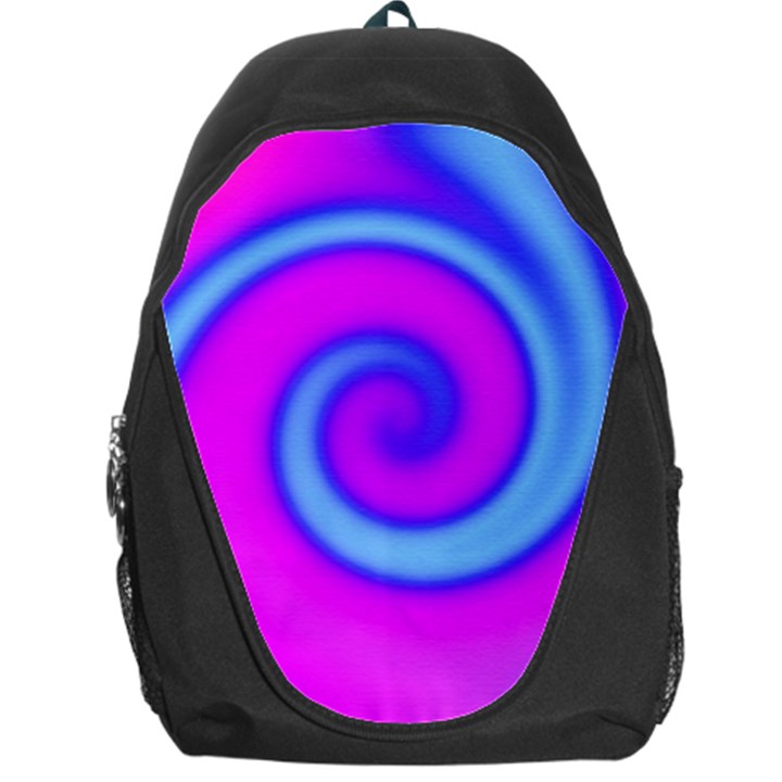 Swirl Pink Turquoise Abstract Backpack Bag