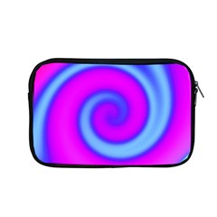 Swirl Pink Turquoise Abstract Apple Macbook Pro 13  Zipper Case by BrightVibesDesign