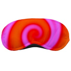 Swirl Orange Pink Abstract Sleeping Masks by BrightVibesDesign