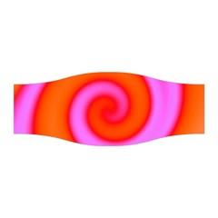 Swirl Orange Pink Abstract Stretchable Headband by BrightVibesDesign