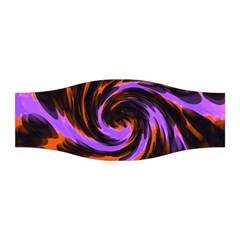 Swirl Black Purple Orange Stretchable Headband by BrightVibesDesign