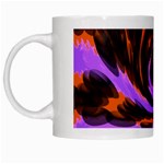 Swirl Black Purple Orange White Mugs Left