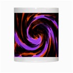 Swirl Black Purple Orange White Mugs Center