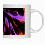 Swirl Black Purple Orange White Mugs Right