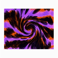 Swirl Black Purple Orange Small Glasses Cloth by BrightVibesDesign