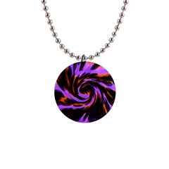 Swirl Black Purple Orange Button Necklaces by BrightVibesDesign