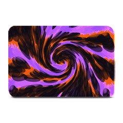 Swirl Black Purple Orange Plate Mats by BrightVibesDesign