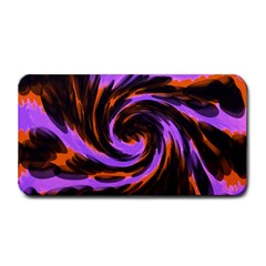 Swirl Black Purple Orange Medium Bar Mats by BrightVibesDesign