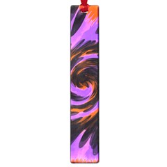 Swirl Black Purple Orange Large Book Marks by BrightVibesDesign