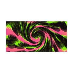 Swirl Black Pink Green Yoga Headband by BrightVibesDesign