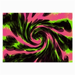 Swirl Black Pink Green Large Glasses Cloth by BrightVibesDesign