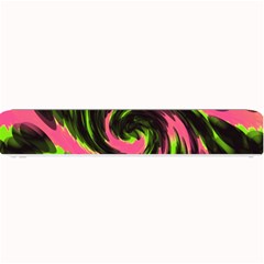 Swirl Black Pink Green Small Bar Mats by BrightVibesDesign