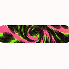 Swirl Black Pink Green Large Bar Mats by BrightVibesDesign