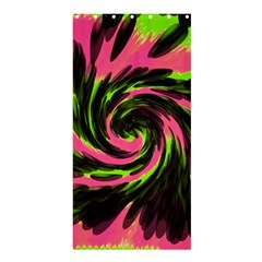 Swirl Black Pink Green Shower Curtain 36  X 72  (stall)  by BrightVibesDesign