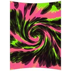 Swirl Black Pink Green Back Support Cushion by BrightVibesDesign