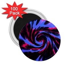 Swirl Black Blue Pink 2 25  Magnets (100 Pack)  by BrightVibesDesign