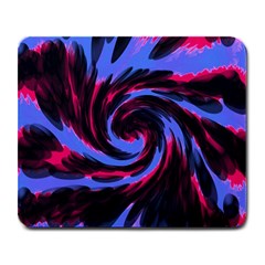 Swirl Black Blue Pink Large Mousepads by BrightVibesDesign