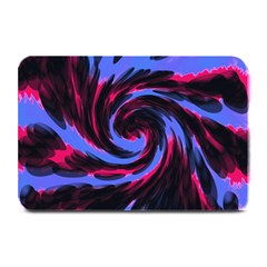 Swirl Black Blue Pink Plate Mats by BrightVibesDesign