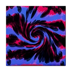 Swirl Black Blue Pink Face Towel by BrightVibesDesign