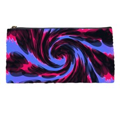 Swirl Black Blue Pink Pencil Cases by BrightVibesDesign