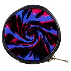 Swirl Black Blue Pink Mini Makeup Bags by BrightVibesDesign