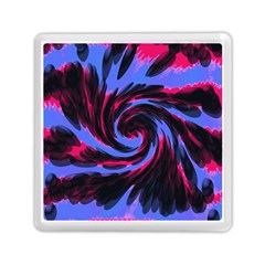 Swirl Black Blue Pink Memory Card Reader (square)  by BrightVibesDesign