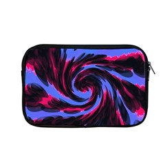 Swirl Black Blue Pink Apple Macbook Pro 13  Zipper Case by BrightVibesDesign