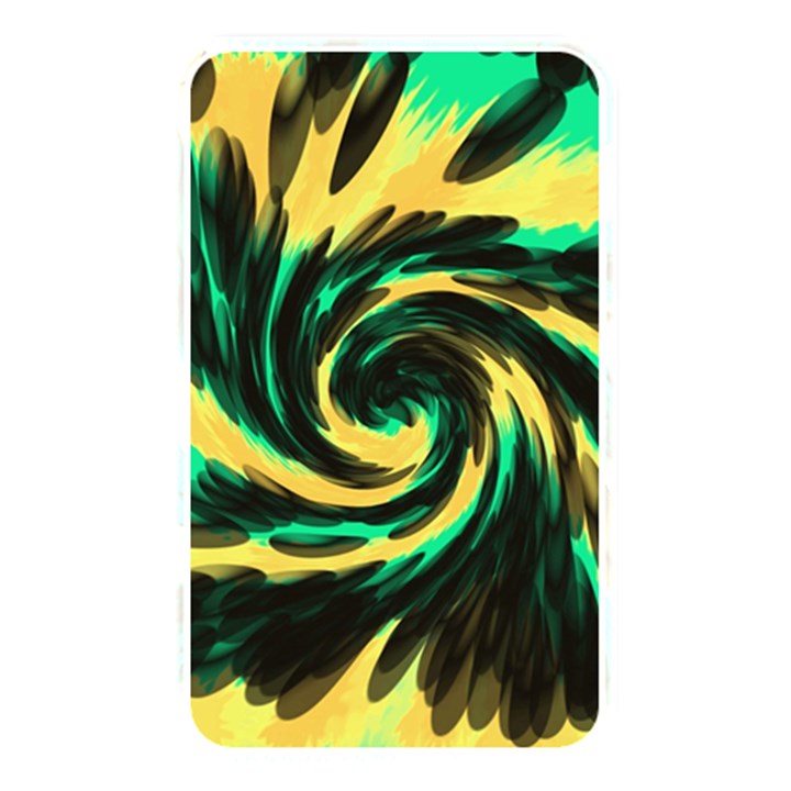 Swirl Black Yellow Green Memory Card Reader