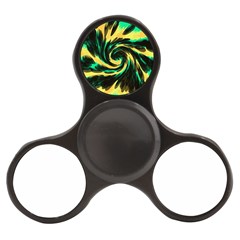 Swirl Black Yellow Green Finger Spinner