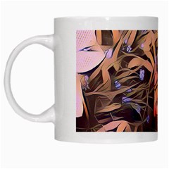 Spring Flowers White Mugs