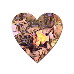 Spring Flowers Heart Magnet