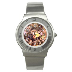 Spring Flowers Stainless Steel Watch