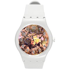 Spring Flowers Round Plastic Sport Watch (m)