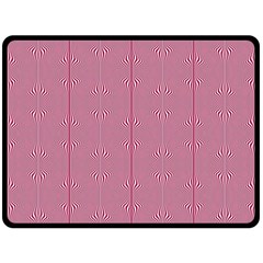 Mod Twist Stripes Red And White Fleece Blanket (large)  by BrightVibesDesign