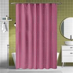 Mod Twist Stripes Red And White Shower Curtain 48  x 72  (Small)  Curtain(48  X 72 ) - 42.18 x64.8  Curtain(48  X 72 )