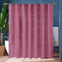 Mod Twist Stripes Red And White Shower Curtain 60  X 72  (medium)  by BrightVibesDesign