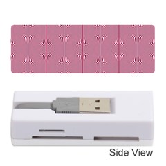 Mod Twist Stripes Red And White Memory Card Reader (stick)  by BrightVibesDesign