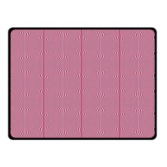 Mod Twist Stripes Red And White Double Sided Fleece Blanket (small)  by BrightVibesDesign