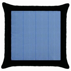 Mod Twist Stripes Blue And White Throw Pillow Case (black) by BrightVibesDesign