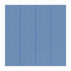 Mod Twist Stripes Blue And White Medium Glasses Cloth (2-side) by BrightVibesDesign