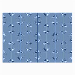 Mod Twist Stripes Blue And White Large Glasses Cloth (2-side) by BrightVibesDesign