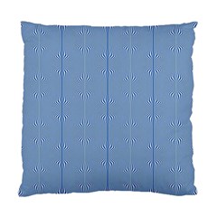 Mod Twist Stripes Blue And White Standard Cushion Case (one Side) by BrightVibesDesign