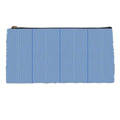 Mod Twist Stripes Blue And White Pencil Cases by BrightVibesDesign