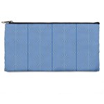 Mod Twist Stripes Blue And White Pencil Cases Front