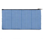 Mod Twist Stripes Blue And White Pencil Cases Back