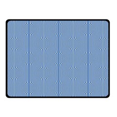 Mod Twist Stripes Blue And White Fleece Blanket (small) by BrightVibesDesign