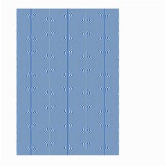 Mod Twist Stripes Blue And White Large Garden Flag (two Sides) by BrightVibesDesign