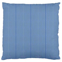 Mod Twist Stripes Blue And White Standard Flano Cushion Case (one Side) by BrightVibesDesign