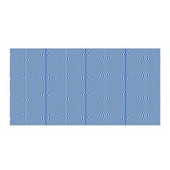 Mod Twist Stripes Blue And White Satin Wrap by BrightVibesDesign