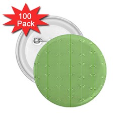 Mod Twist Stripes Green And White 2 25  Buttons (100 Pack)  by BrightVibesDesign